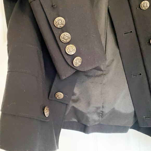 Bebe Black Military Style Women's Jacket in Size Large - Picture 8 of 10